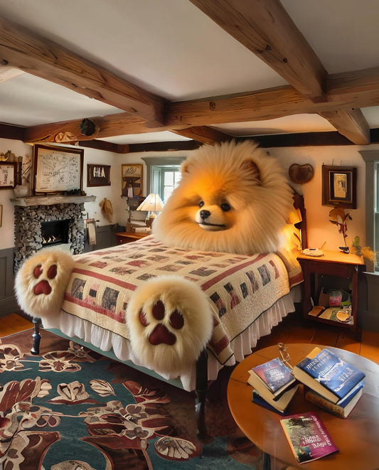 THE FLUFFY POMERANIAN